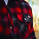 Dickies Hooded Flannel Red Black Shirt Jacket Heren Dickies Hooded Flannel Red Black Shirt Jacket Heren