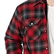 Dickies Hooded Flannel Red Black Shirt Jacket Heren Dickies Hooded Flannel Red Black Shirt Jacket Heren
