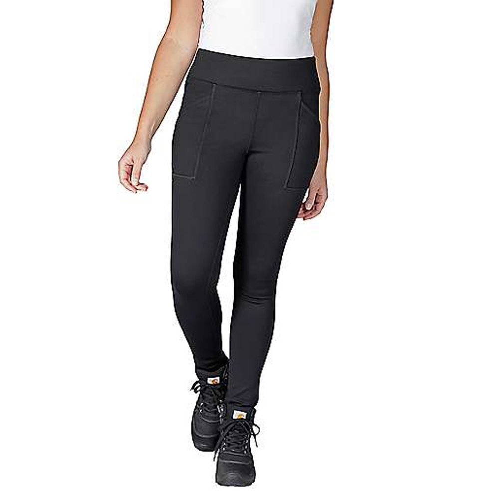Carhartt Force Fitted Heavyweight Lined Zwart Legging Dames Carhartt Force Fitted Heavyweight Lined Zwart Legging Dames
