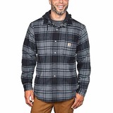 Carhartt Flannel Plaid Elm Hooded Shirt Heren