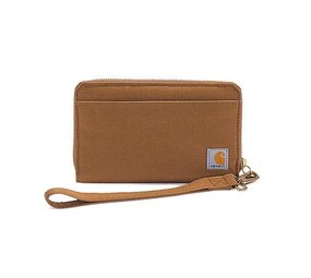 Carhartt Nylon Duck Lay-Flat Clutch Bruin Portemonnee