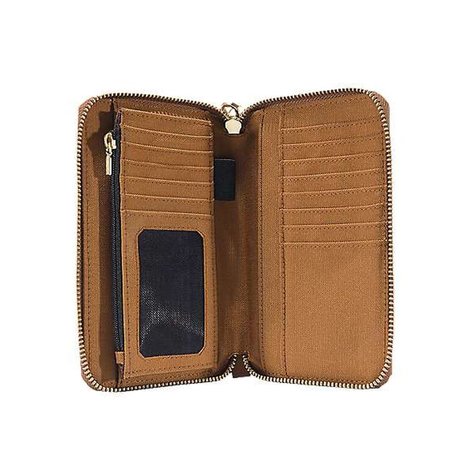 Carhartt Nylon Duck Lay-Flat Clutch Bruin Portemonnee Carhartt Nylon Duck Lay-Flat Clutch Bruin Portemonnee