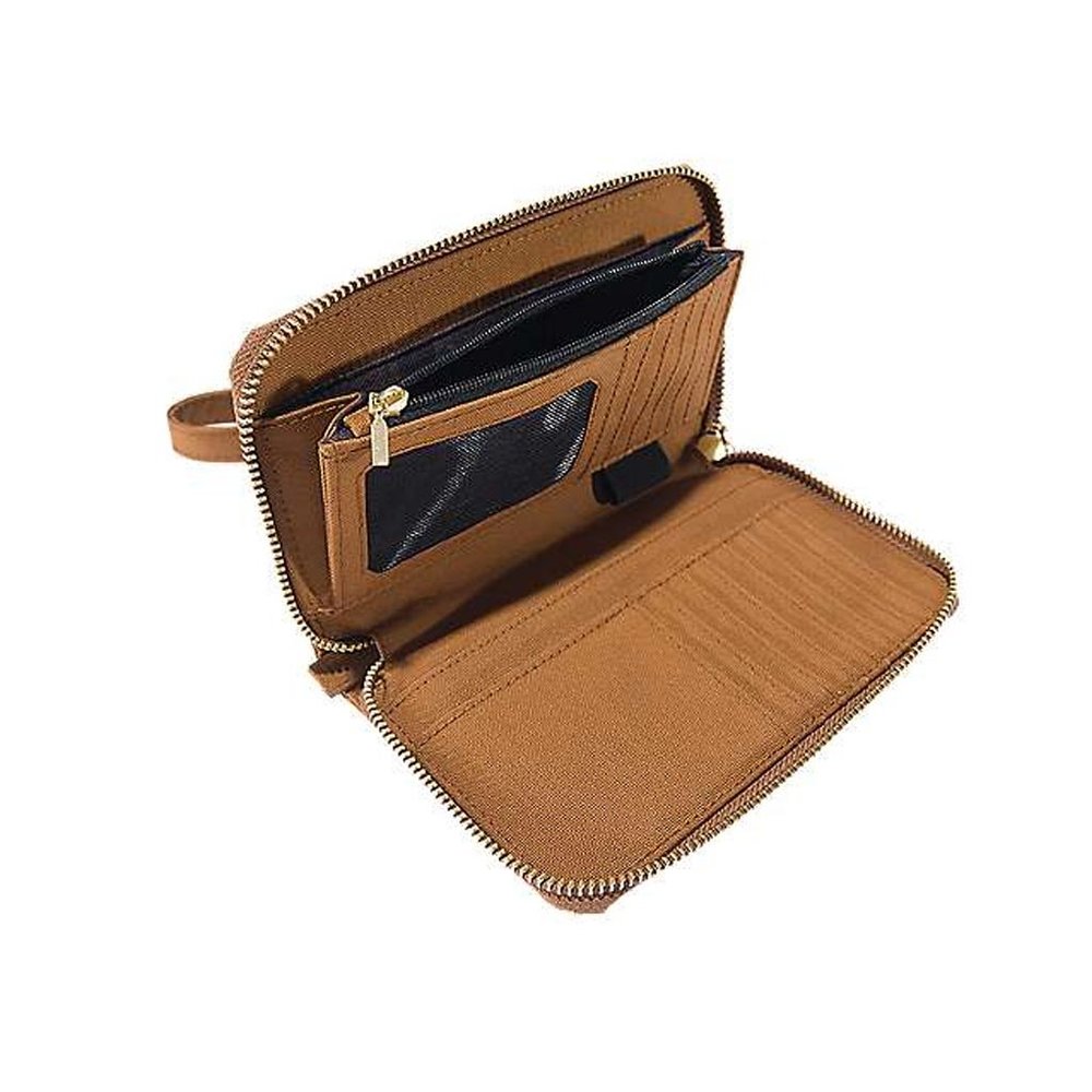 Carhartt Nylon Duck Lay-Flat Clutch Bruin Portemonnee Carhartt Nylon Duck Lay-Flat Clutch Bruin Portemonnee