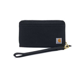 Carhartt Nylon Duck Lay-Flat Clutch Zwart Portemonnee Carhartt Nylon Duck Lay-Flat Clutch Zwart Portemonnee