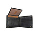 Carhartt Pebble Leather Passcase Zwart Portemonnee Carhartt Pebble Leather Passcase Zwart Portemonnee