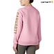 Carhartt Midweight Crewneck Foxglove Heather Sweatshirt Dames Carhartt Midweight Crewneck Foxglove Heather Sweatshirt Dames