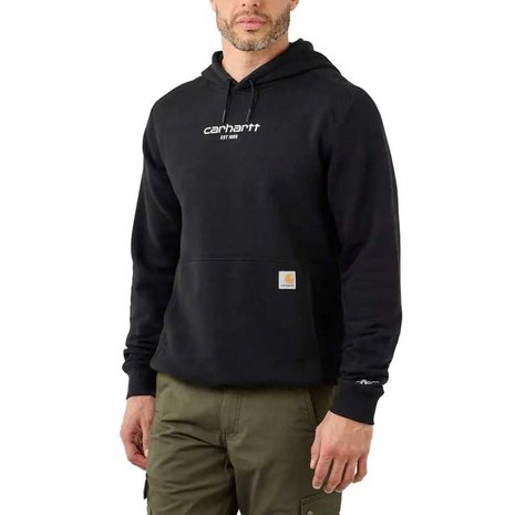Carhartt Force Lightweight Graphic Logo Zwart Sweatshirt Heren Carhartt Force Lightweight Graphic Logo Zwart Sweatshirt Heren