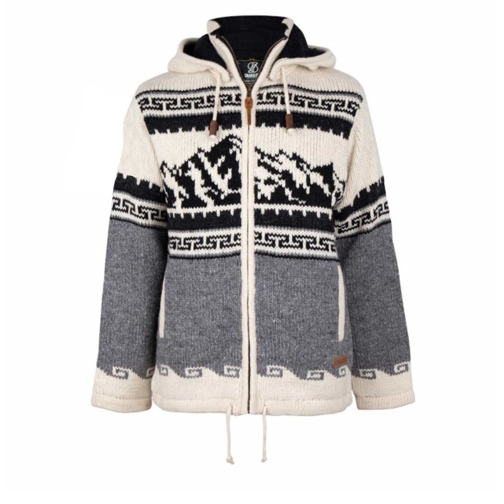 Shakaloha Alaska Zip Hood Grey White Nepal Vest Heren Shakaloha Alaska Zip Hood Grey White Nepal Vest Heren
