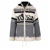 Shakaloha Alaska Zip Hood Grey White Nepal Vest Heren Shakaloha Alaska Zip Hood Grey White Nepal Vest Heren