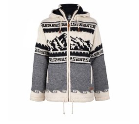 Shakaloha Alaska Zip Hood Grey White Nepal Vest Heren