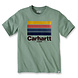 Carhartt Line Graphic Jade Heather T-Shirt Heren Carhartt Line Graphic Jade Heather T-Shirt Heren