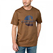 Carhartt C Graphic Oiled Walnut Heather T-Shirt Heren Carhartt C Graphic Oiled Walnut Heather T-Shirt Heren