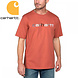Carhartt Heavyweight Graphic Terracotta T-Shirt Heren Carhartt Heavyweight Graphic Terracotta T-Shirt Heren