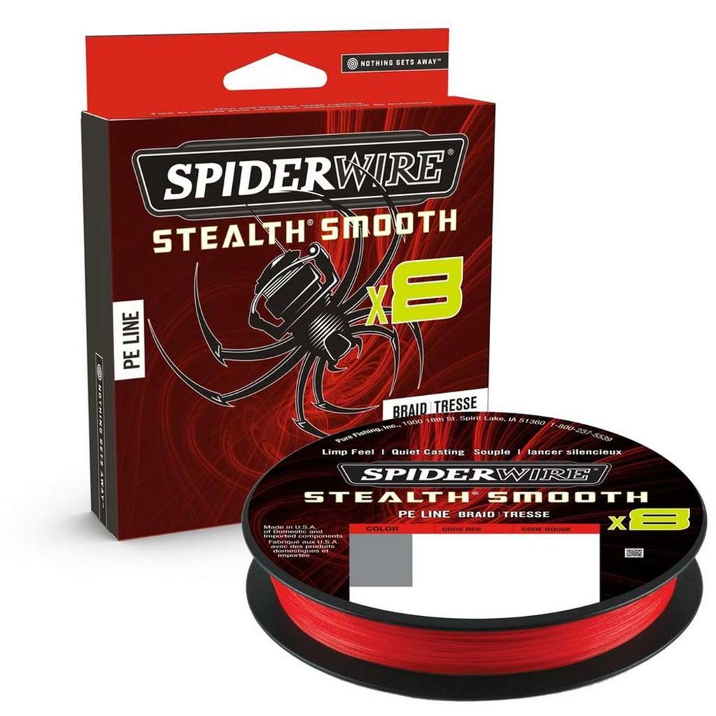 SpiderWire Stealth Smooth 8 - Code Red - 18.0kg - 0.19mm - 300m - Rood