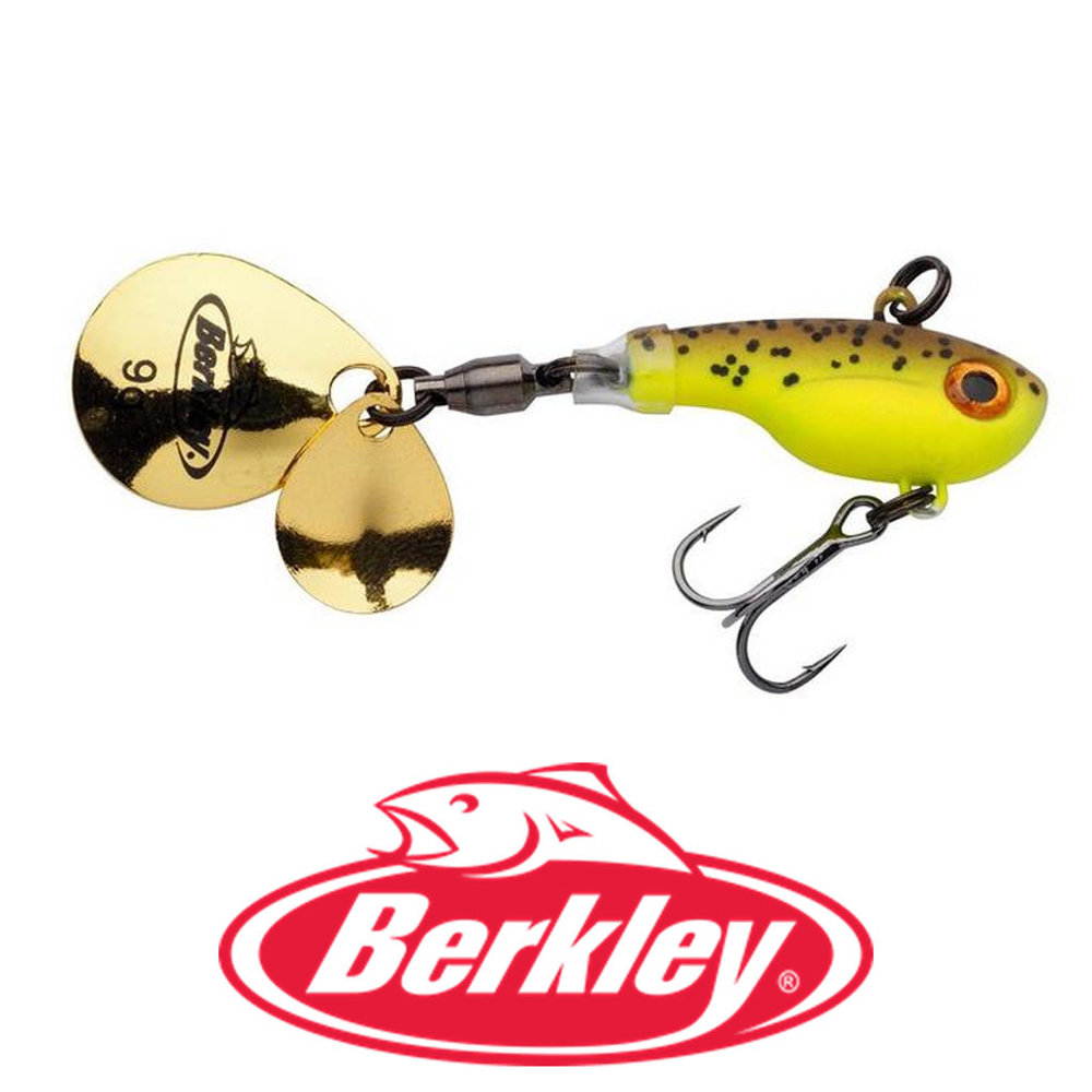 Berkley Pulse Spintail 9G Brown Chartreuse Kunstaas Berkley Pulse Spintail 9G Brown Chartreuse Kunstaas