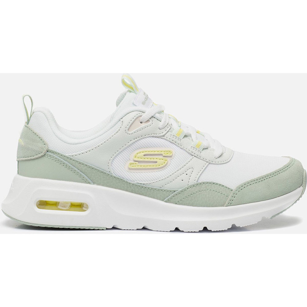 Skechers Skech Air Court Wit Groen  Wandelsneakers Dames