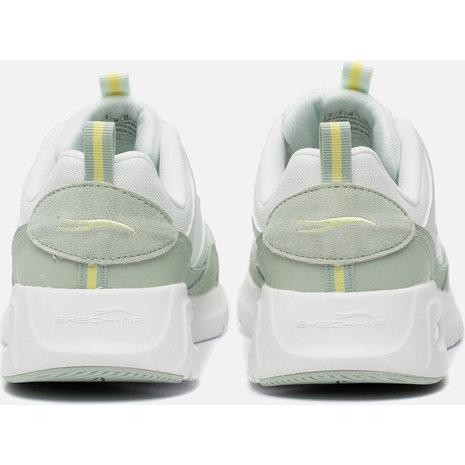 Skechers Skech Air Court Wit Groen  Wandelsneakers Dames