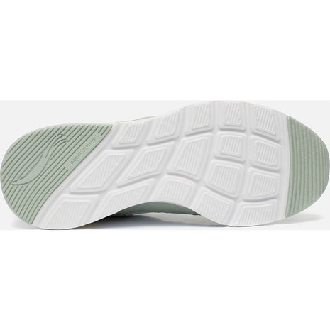 Skechers Skech Air Court Wit Groen  Wandelsneakers Dames