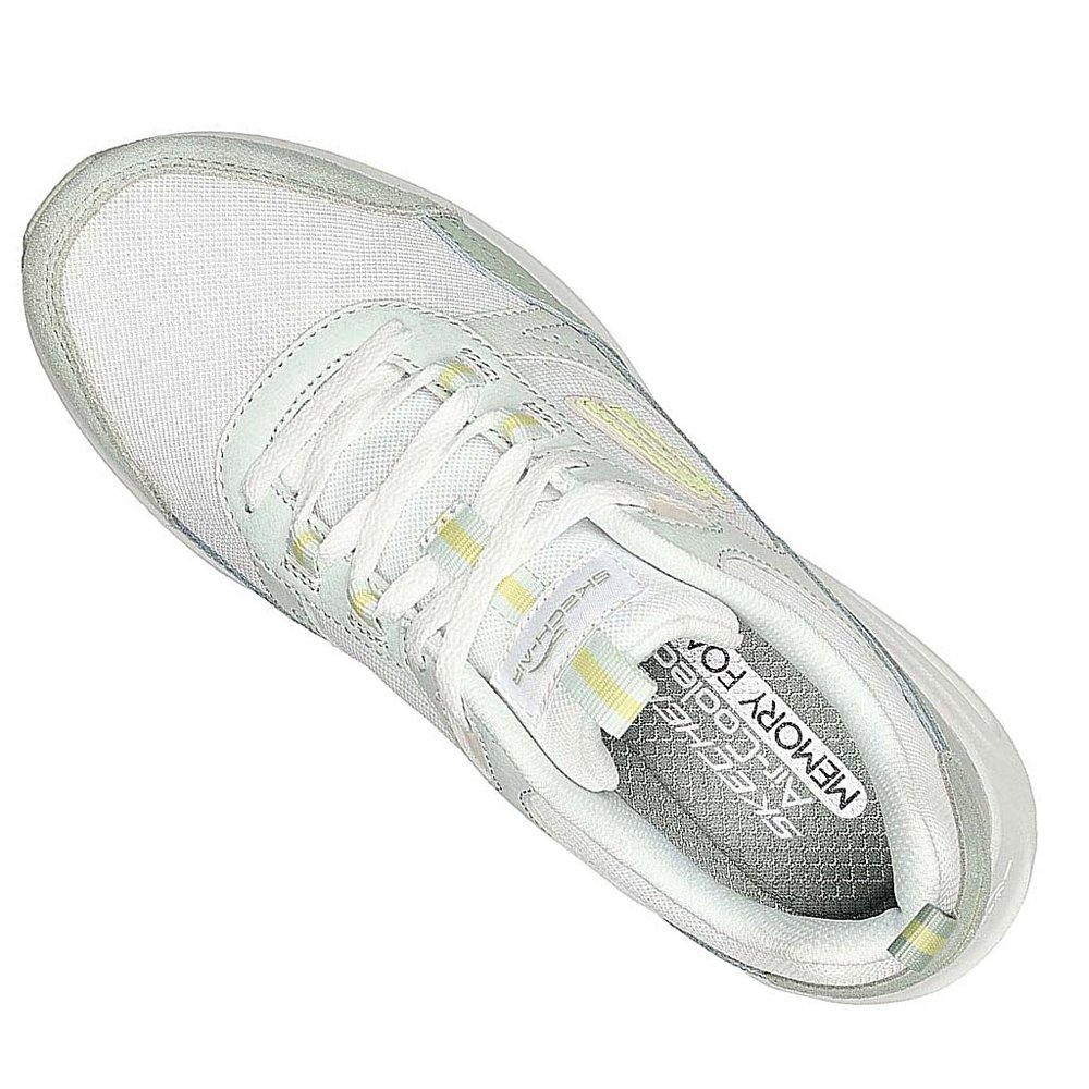 Skechers Skech Air Court Wit Groen  Wandelsneakers Dames