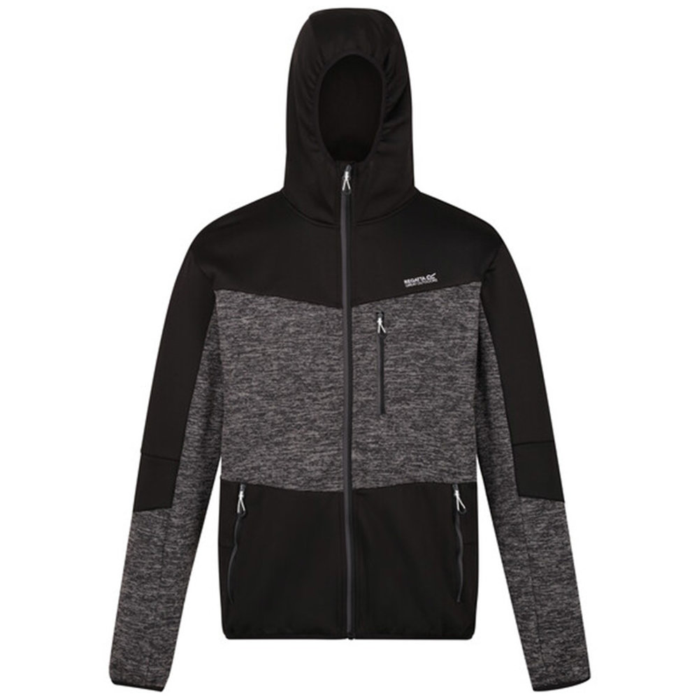 Regatta Cadford V Seal Grey - Black Fleece Jas Heren