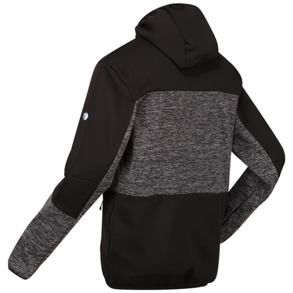 Regatta Cadford V Seal Grey - Black Fleece Jas Heren