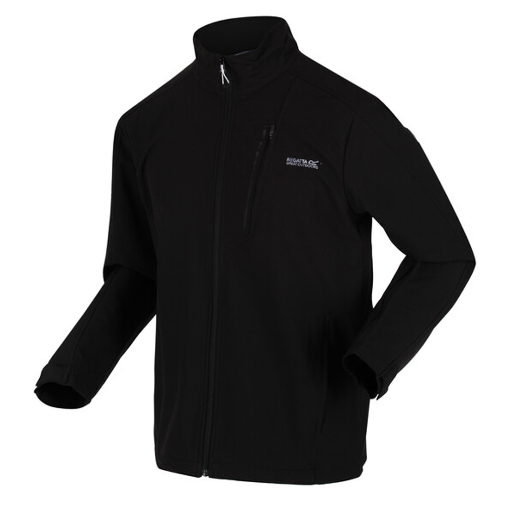 Regatta, Nantfeld Heren Softshell Jack, Zwart, Maat XL