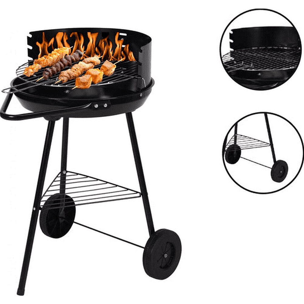 Half Open Zwart Barbecue