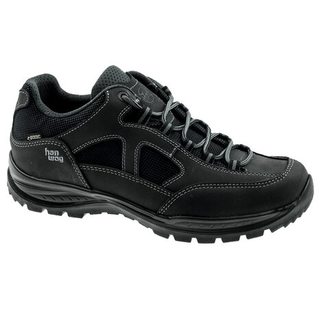 Hanwag Gritstone II  GTX Asphalt Black Wandelschoenen Heren Hanwag Gritstone II  GTX Asphalt Black Wandelschoenen Heren
