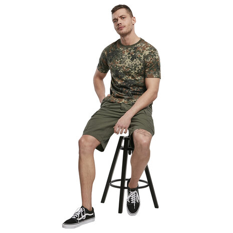 Brandit BDU Ripstop Olive Shorts Heren Brandit BDU Ripstop Olive Shorts Heren
