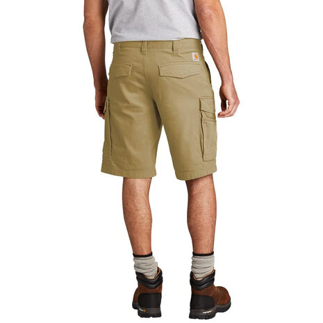 Carhartt Rugged Flex Canvas Cargo Dark Khaki Work Shorts Heren Carhartt Rugged Flex Canvas Cargo Dark Khaki Work Shorts Heren