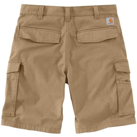 Carhartt Rugged Flex Canvas Cargo Dark Khaki Work Shorts Heren Carhartt Rugged Flex Canvas Cargo Dark Khaki Work Shorts Heren