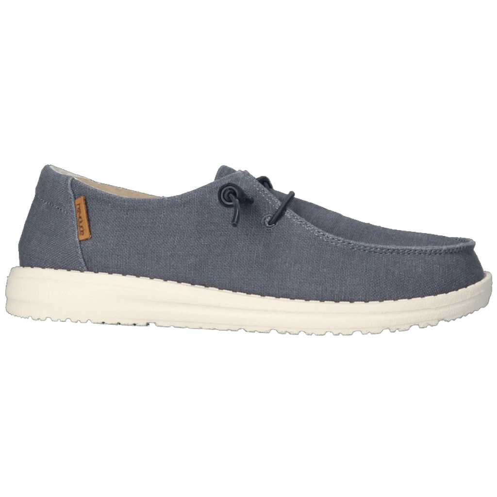 HEYDUDE Wendy Chambray Dames Instappers Navy White