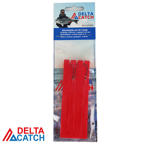 Delta Catch BUNDEL 10x Delta Catch 3-Haaks Zeevis Onderlijn Dwarrellijn nr. 6