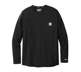 Carhartt Force Relaxed Fit Longsleeve Zwart Pocket T-Shirt Heren Carhartt Force Relaxed Fit Longsleeve Zwart Pocket T-Shirt Heren