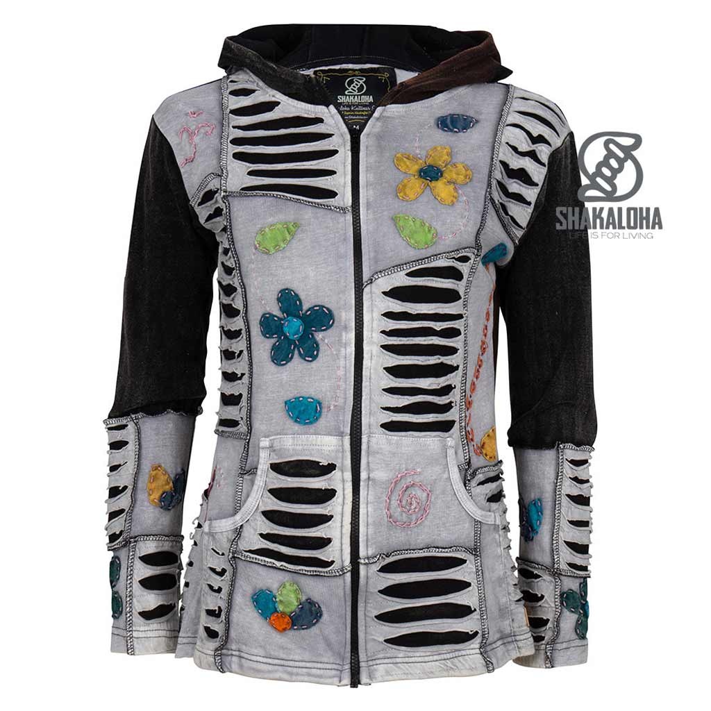 Madzz Grijs Lichtbruin Vest Dames