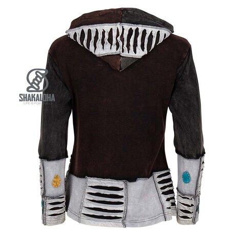 Shakaloha Madzz Grijs Lichtbruin Vest Dames Shakaloha Madzz Grijs Lichtbruin Vest Dames