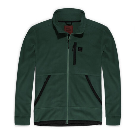 Vintage Industries Valerio Hollow Fibre Fir Green Fleece Jack Heren Vintage Industries Valerio Hollow Fibre Fir Green Fleece Jack Heren