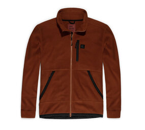 Vintage Industries Valerio Hollow Fibre Brick Fleece Jack Heren Vintage Industries Valerio Hollow Fibre Brick Fleece Jack Heren