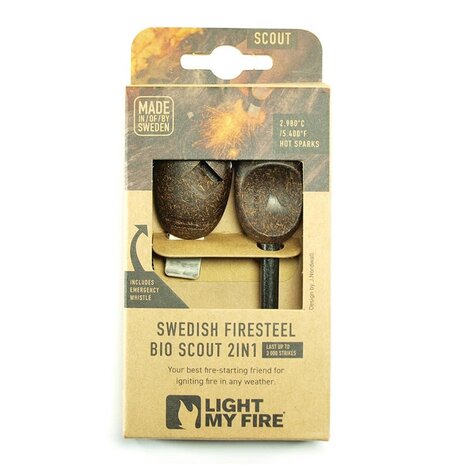 LMF Firesteel Bio Scout Cocoshell Vuurstarter LMF Firesteel Bio Scout Cocoshell Vuurstarter