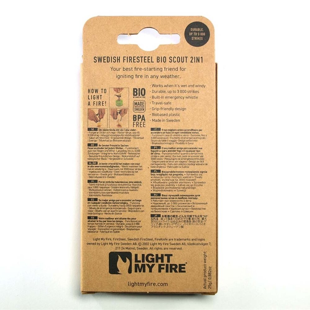 LMF Firesteel Bio Scout Cocoshell Vuurstarter LMF Firesteel Bio Scout Cocoshell Vuurstarter