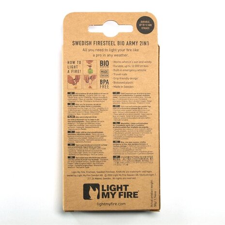 LMF Firesteel Bio Army Slaty Black Vuurstarter