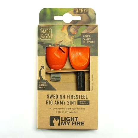 Firesteel Bio Army Rusty Orange Vuurstarter Firesteel Bio Army Rusty Orange Vuurstarter