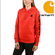 Carhartt Midweight Logo Sleeve Graphic Currant Heather Sweatshirt Dames Carhartt Midweight Logo Sleeve Graphic Currant Heather Sweatshirt Dames