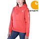 Carhartt Midweight Logo Sleeve Graphic Bittersweet Sweatshirt Dames Carhartt Midweight Logo Sleeve Graphic Bittersweet Sweatshirt Dames