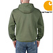 Carhartt Rain Defender Midweight Logo Graphic Chive Heather Sweatshirt Heren Carhartt Rain Defender Midweight Logo Graphic Chive Heather Sweatshirt Heren