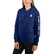 Carhartt Midweight Logo Sleeve Graphic Scout Blue Sweatshirt Dames Carhartt Midweight Logo Sleeve Graphic Scout Blue Sweatshirt Dames