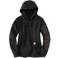 Carhartt Relaxed Fit Rain Defender Promo Graphic Zwart Hoodie Dames