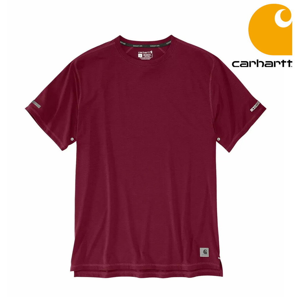 Carhartt LWD Relaxed Fit Lightweight Bordeaux T-Shirt Heren