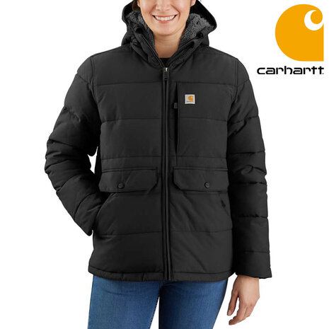 Carhartt Montana Relaxed Fit Zwart Insulated Jacket Dames Carhartt Montana Relaxed Fit Zwart Insulated Jacket Dames
