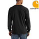 Carhartt Henley Heavyweight LS Pocket Zwart Shirt Heren Carhartt Henley Heavyweight LS Pocket Zwart Shirt Heren